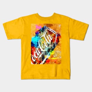 Coke Can Grunge Kids T-Shirt